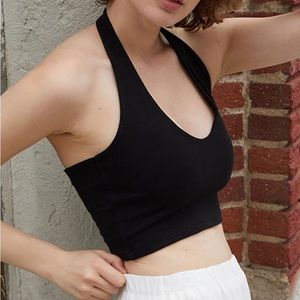 Brandy Melville Black Alexis Halter Top